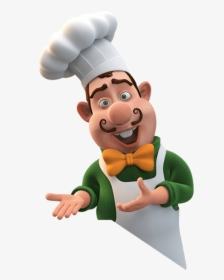 Animated Chef Png - Banvit Lezzetçi Başı, Transparent Png, Transparent PNG