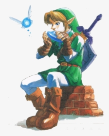 The Legend Of Zelda - Zelda Link Ocarina Of Time, HD Png Download, Transparent PNG