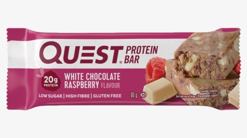 White Choc Raspberry - חטיף חלבון Quest, HD Png Download, Transparent PNG