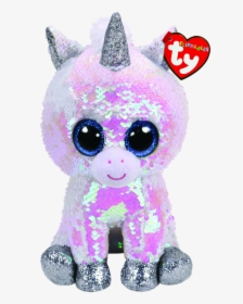 Ty Beanie Boo Flippables Diamond Unicorn Medium - Beanie Boos Sequin, HD Png Download, Transparent PNG