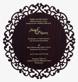 Wedding Card In Circle Shaped, HD Png Download, Transparent PNG