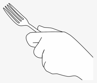 File - Cutlery Fork - Svg - Line Art, HD Png Download, Transparent PNG