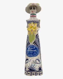 Riqueza Cultural Catrina Ceramica Anejo Tequila - Water Bottle, HD Png Download, Transparent PNG