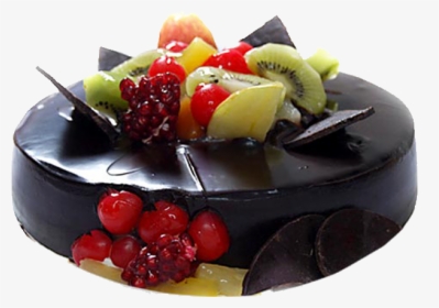 Black Forest Birthday Cake With Fruits, HD Png Download, Transparent PNG