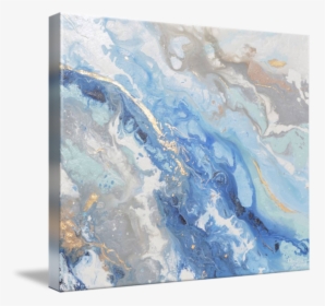Blue And White Abstract Painting, HD Png Download, Transparent PNG