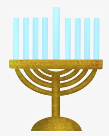#hanukkah #menorah #gold #blue #candles #mydrawing - Menorah, HD Png Download, Transparent PNG