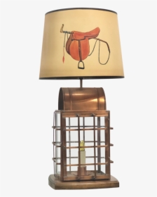 Vintage Copper Lantern Lamp With Cowboy Shade 4759 - Lampshade, HD Png Download, Transparent PNG