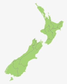 New Zealand Map Blank, HD Png Download, Transparent PNG