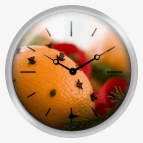 Close Up Of Orange Studded With Cloves - Wall Clock, HD Png Download, Transparent PNG