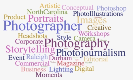 Photography Word Cloud Png - Colorfulness, Transparent Png, Transparent PNG