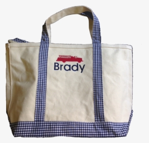 Personalized Boys Navy Gingham Tote Bag - Tote Bag, HD Png Download, Transparent PNG