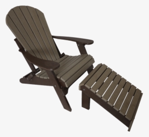 Fan Back Adirondack W/ Fixed Ottoman - Sunlounger, HD Png Download, Transparent PNG