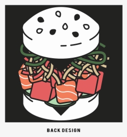 Sushi Burger Cartoon, HD Png Download, Transparent PNG