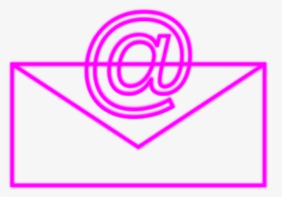 Email Icon Pink Lines - Email Clipart Black And White, HD Png Download, Transparent PNG