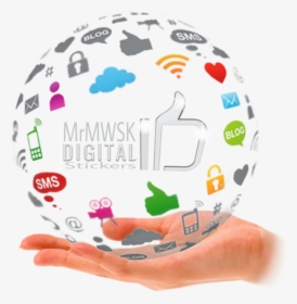 #mrmwsk #socialmedia #globe #galaxy #social #app #sticker - Social Media Blogging, HD Png Download, Transparent PNG