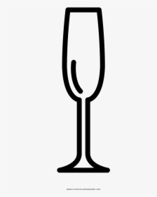 Champagne Glass Coloring Page - Guinness, HD Png Download, Transparent PNG
