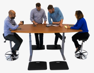 Imovr Synapse Power Grommet Adjustable Height Conference - Conference Room Table, HD Png Download, Transparent PNG