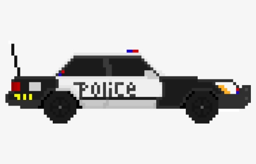 Pixel Art Police Car Transparent, HD Png Download, Transparent PNG