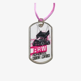Prw Sprint Car Dog Tag Necklace On Colored Cord - Locket, HD Png Download, Transparent PNG