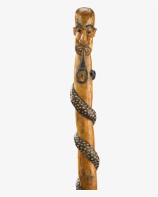 Indian Snake-charmer Folk Art Cane - Carving, HD Png Download, Transparent PNG