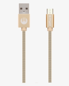 Epyc Metal Series Usb To Micro Usb Gold - Usb Cable, HD Png Download, Transparent PNG