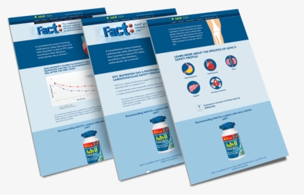 Advil Perspective Web Design Mockup 2 - Brochure, HD Png Download, Transparent PNG
