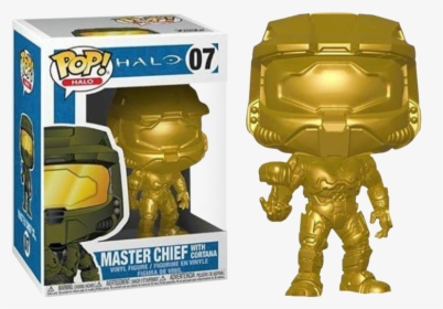 Master Chief With Cortana Metallic Gold Funko Pop Vinyl, HD Png Download, Transparent PNG