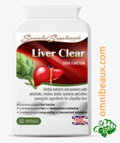 Liver Clear Liver Support Liver Supplement With Choline - Liver, HD Png Download, Transparent PNG
