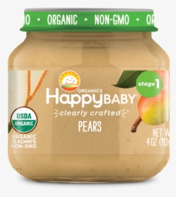 Pears   Class Fotorama Img - Happy Baby Stage 1 Jar Clearly Crafted, HD Png Download, Transparent PNG