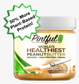 Pintful Healthiest Peanut Butter Jar - Caffeine, HD Png Download, Transparent PNG