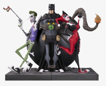 Dc Gallery The Joker And Harley Quinn Bookends, HD Png Download, Transparent PNG