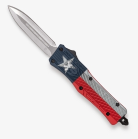 Small Ctk-1 Drop Point Texas Flag - Cobratec Knives Texas Flag, HD Png Download, Transparent PNG