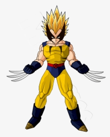 Wolverine And Goku Fusion - Wolverine Vegeta, HD Png Download, Transparent PNG