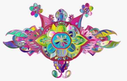 Prismatic Floral Hand Drawn Line Art Hoodies Clipart - Illustration, HD Png Download, Transparent PNG