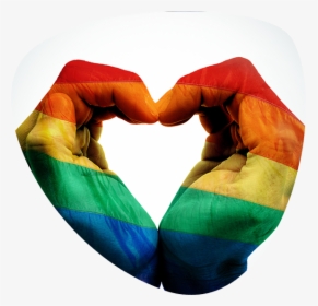 Homosexual Flag Heart Png, Transparent Png, Transparent PNG