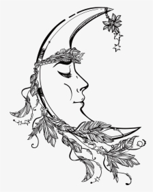 Cliffs Drawing Moon - Art Drawing Of The Moon, HD Png Download, Transparent PNG