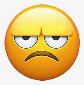 #emoji #emojisticker #sticker #stickers #grumpy #smiley - Annoyed Emoji, HD Png Download, Transparent PNG