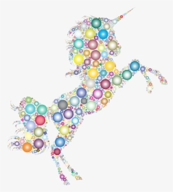 This Free Icons Png Design Of Prismatic Unicorn Silhouette - Drawing, Transparent Png, Transparent PNG
