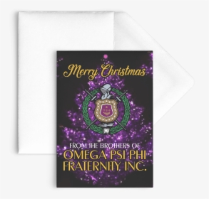 Omega Psi Phi Christmas Card - Omega Psi Phi Christmas, HD Png Download, Transparent PNG