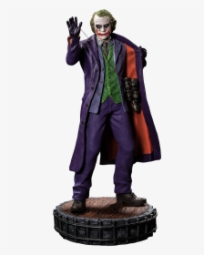 Iko1047 Heath Ledger Dark Knight Joker Statue 01 - The Dark Knight, HD Png Download, Transparent PNG