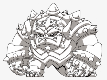 Bowser Sketch By Hologramzx - Cartoon, HD Png Download, Transparent PNG