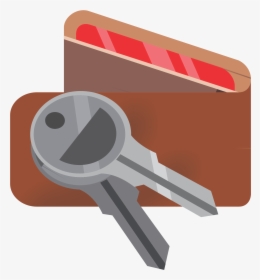 House Keys Clipart Png Transparent Download Clipart - Wallet And Keys Clip Art, Png Download, Transparent PNG