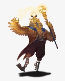 The Mechanical Owl - Nine Parchments Gilded Owl, HD Png Download, Transparent PNG