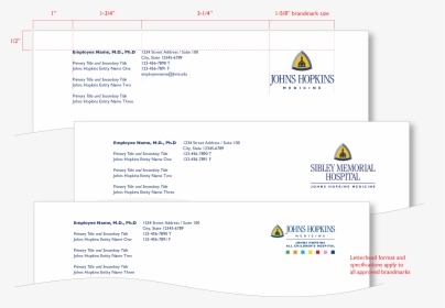 Image Of Johns Hopkins Medicine Personalized Letterhead - Johns Hopkins Medical School, HD Png Download, Transparent PNG