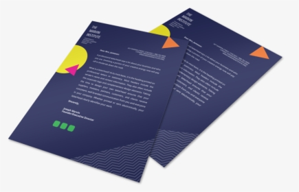 Creative Shape Letterhead Template Preview - Brochure, HD Png Download, Transparent PNG