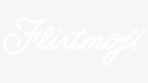 Flirtmoji Wordmark White - Calligraphy, HD Png Download, Transparent PNG