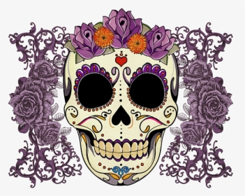 Catrina Real Day Of The Dead Skull, HD Png Download, Transparent PNG