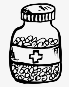 Aloma Pill Bottle Icon - Pill Bottle Doodle Transparent, HD Png Download, Transparent PNG