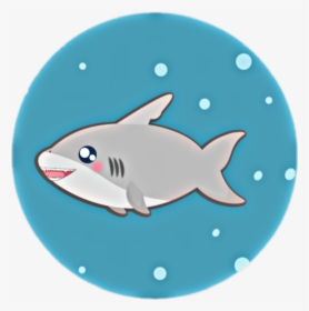 #shark #cute #blue - Great White Shark, HD Png Download, Transparent PNG