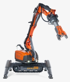Remote Demolition Robot Husqvarna Dxr 140 Equipped - Robot Jackhammer, HD Png Download, Transparent PNG